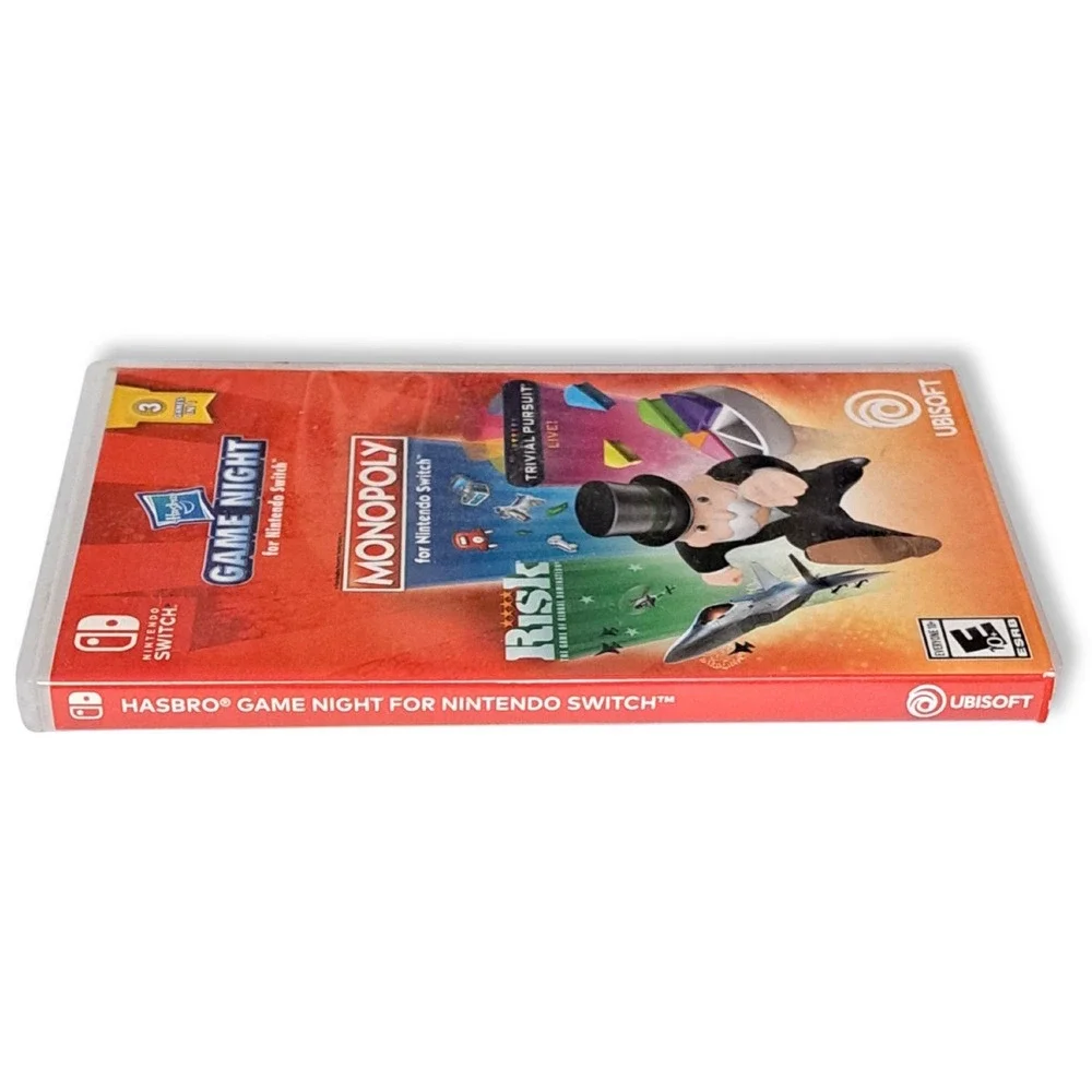 Hasbro Game Night Video Game Nintendo Switch Red Monopoly Risk Trivial Pursuit